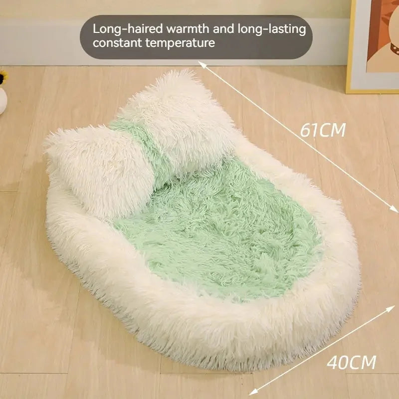 washable wool pet bed | large oval dog bed | orthopedic cat bed | ultrasonic cleaning