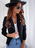 Zip-up Lapel Jacket With Pockets Ins Fashion Long Sleeve Short Tops Women's Clothing Meifu Market
