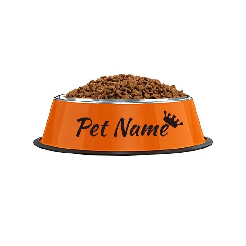 non-slip pet food bowl | personalized name dog bowl | heavy-duty pet water dish | ultrasonic cleaning