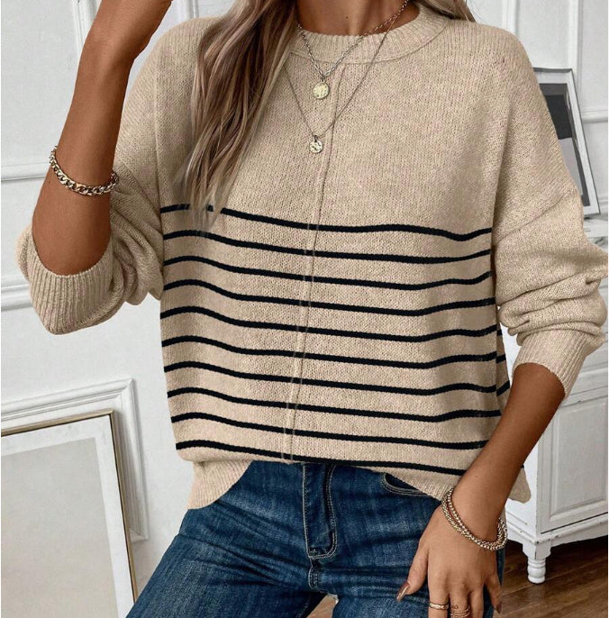 Simple Women's Knitted Sweater Pullover Meifu Market