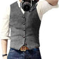 herringbone vest for men | wool blend vest | slim fit mens vest | energy saving