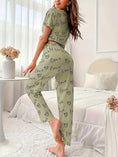 womens cotton lounge set | oversized sleep shirt | breathable pajama set | energy saving