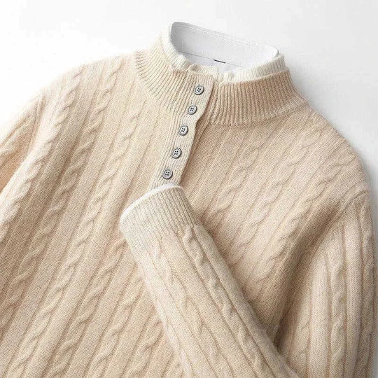 heavyweight cotton sweater | oversized fit pullover | mens thick knitwear | ultrasonic cleaning