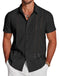 Men's Hawaiian Print Short Sleeve Lapel Shirt - Meifu Market