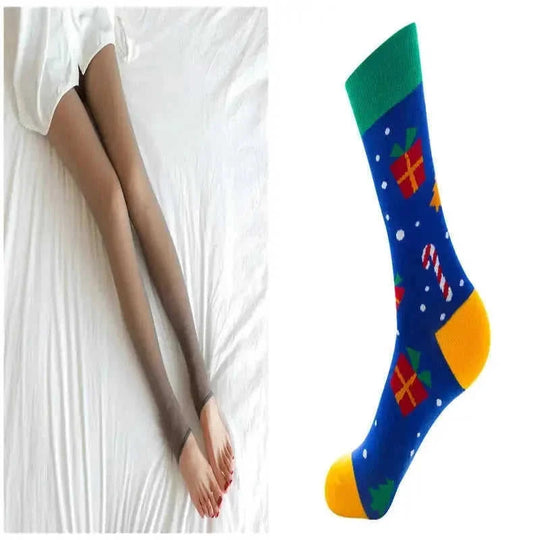 fleece lined tights for women | thermal winter leggings plus size | opaque fleece lined pantyhose | energy saving