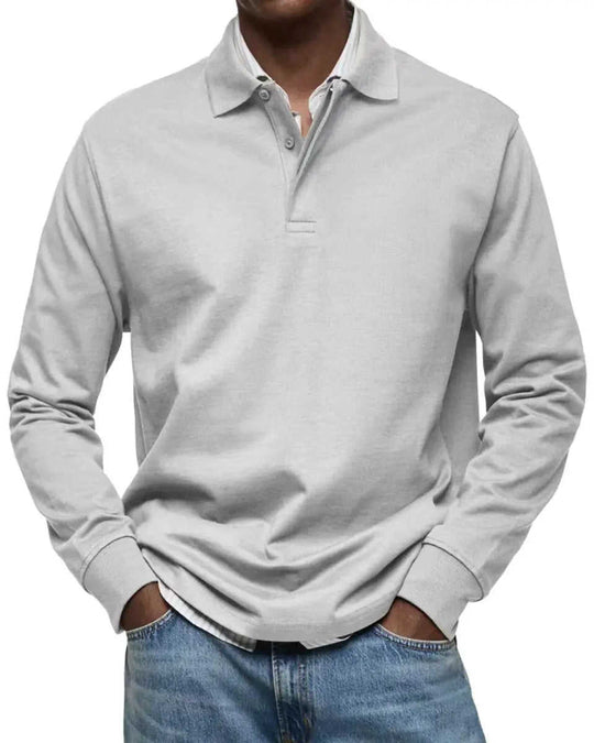Men's Casual All-matching Long Sleeve Button Shirt XXL - texture and material detail