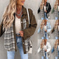 Denim Jacket Long Sleeve Plaid Button Down Shirt Meifu Market