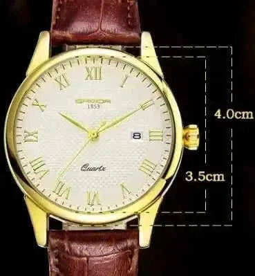 slim profile unisex timepiece | stainless steel case construction | business casual accessory | energy saving