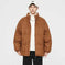 deerskin velvet jacket | quilted windproof coat | loose fit winter jacket | energy saving