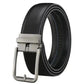 Men's Leather Belt Automatic Buckle Simple Hollow meifu market