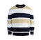 lightweight cotton blend pullover | striped long sleeve sweater | mens casual striped sweater | energy saving