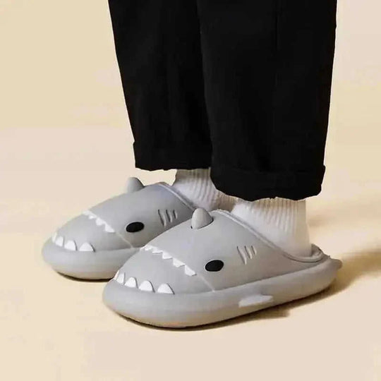 eva waterproof slippers | cartoon shark house shoes | winter indoor slippers | ultrasonic cleaning