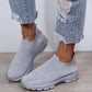 Knit Sock Shoes Women Comfortable Breathable Flats Shoes Walking Running Sneakers 