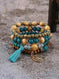 elastic bangle bracelet set | wooden beads jewelry | adjustable tree of life bracelet | energy saving