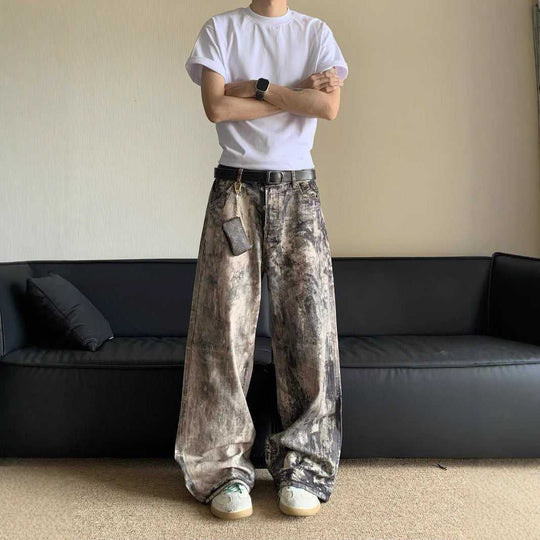 Spring And Summer New 3D Digital Camouflage Printed Denim Trousers For Men Meifu Market