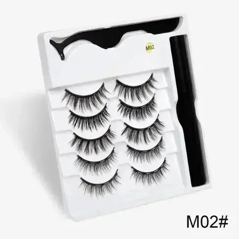 magnetic eyelashes with adhesive | reusable false eyelashes | easy application eyelash kit | ultrasonic cleaning