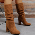 New European And American High Heel Slip-on Fashion Women's Boots Meifu Market