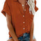 polyester v-neck shirt | white work shirt with pockets | durable polyester fabric | energy saving