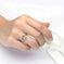 925 Sterling Silver Citrine Ring - Natural Lemon Crystal Love Bow with 14K Gold Plating - lifestyle (color: gold, silver...