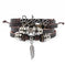 genuine leather bracelet | adjustable leather cord | turquoise beaded bracelet | energy saving