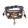 handmade leather bracelet | adjustable wrap bracelet | brown leather unisex jewelry | energy saving