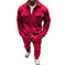 Men's Suede Solid Color Single-breasted Tooling Cardigan Two-piece Set Meifu Market