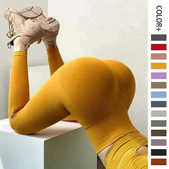 high-waisted tummy control leggings | sculpting compression fabric | moisture-wicking yoga pants | energy saving