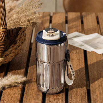 vacuum insulated stainless steel | 450ml thermal bottle | portable coffee mug | ultrasonic cleaning