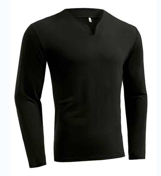 Men's Cotton Long-Sleeve Sport T-Shirt | 12 Colors, S–5XL - Meifu Market