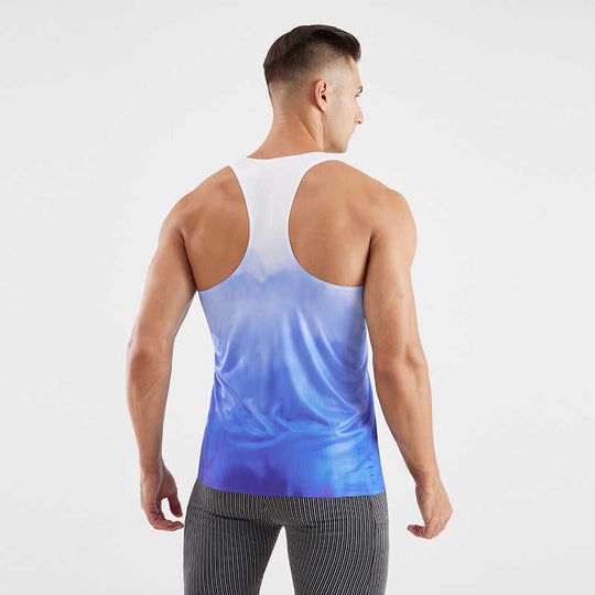 Men's Breathable Running Vest – Polyester Sport Tank, 4 Colors S–XXL - Meifu Market