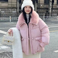 korean wool blend puffer jacket | oversized fit winter coat | lightweight thermal insulation | energy saving