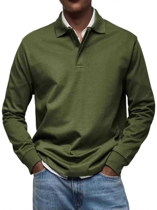 Men's Casual All-matching Long Sleeve Button Shirt XXL - available style options