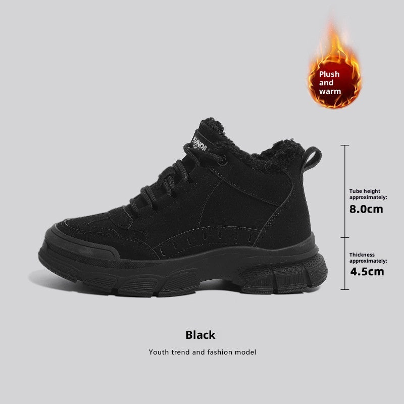 Warm Snow Boots Women's Non-slip Plus Velvet Thickened Martin Boots Meifu Market