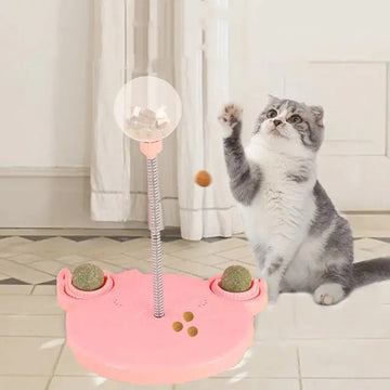 Pet Feeder Cat Toy Pets Leaking Food Ball Self-Playing Tumbler Funny Swing Feeder Puzzle Toys Playing Training Dispenser Bowl Meifu Market