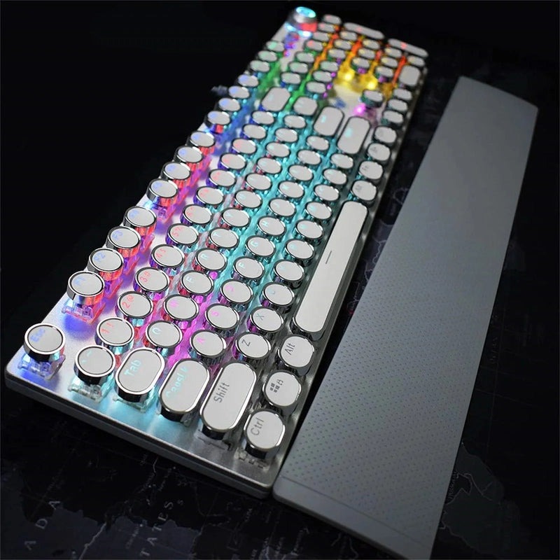 mechanical gaming keyboard | rgb backlit keyboard | durable aluminum frame | energy saving