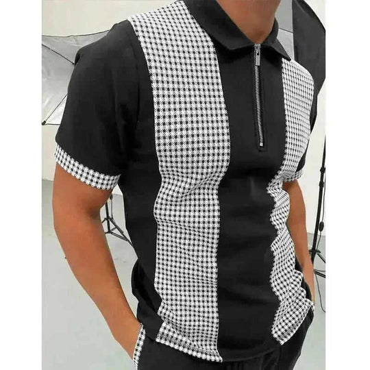 moisture-wicking polo shirt | breathable cotton blend fabric | classic fit mens polo | ultrasonic cleaning