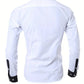 A Handsome Business And Fashionable Long-sleeved Shirt With Contrasting Colors For A Teenage Man meifu market
