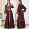 embroidered maxi dress | breathable cotton fabric | long sleeve midi dress | ultrasonic cleaning