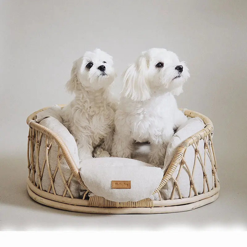 Pet Bed Handmade Rattan Woven Pet Bed Sofa For Dogs Meifu Market