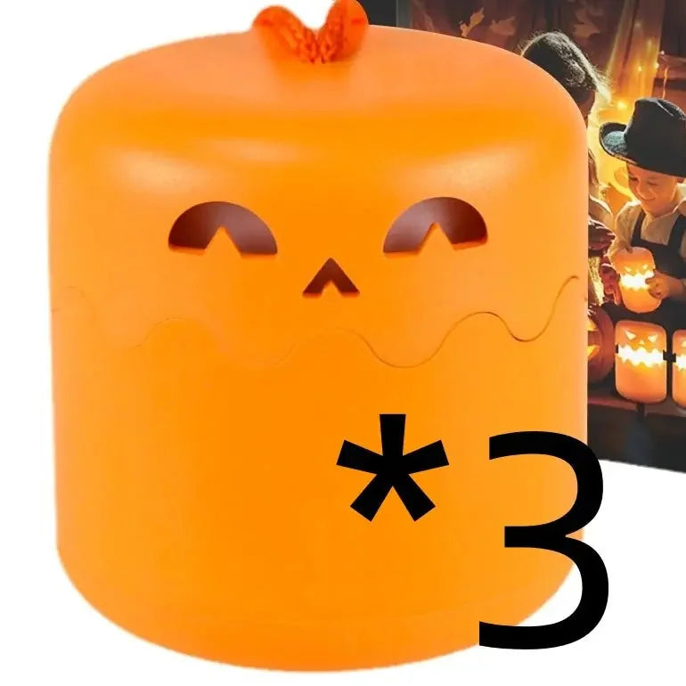 foldable pumpkin lamp | portable halloween night light | led pumpkin lantern | energy saving