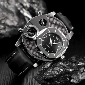V8 Men’s Sport Watch – Silicone Strap Quartz Wristwatch, 43mm, 105g