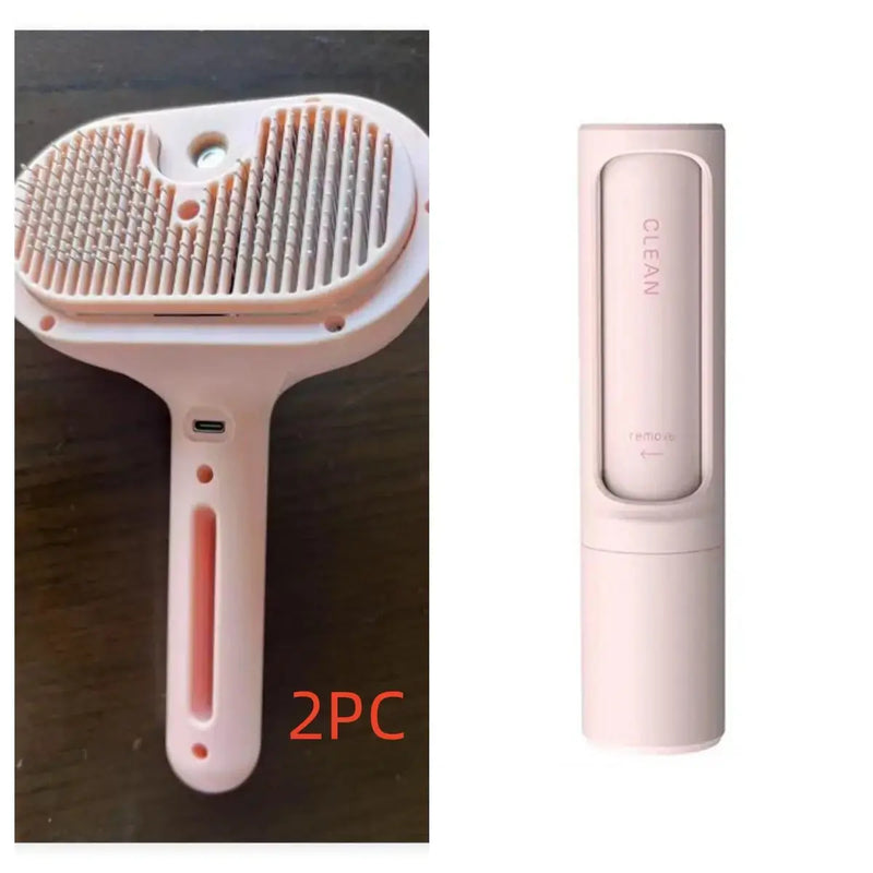 Pet Comb Self Cleaning Pets Hair Remover Brush For Dogs Grooming Tools Dematting Comb Built-in Mist Humidifier Pet Products Meifu Market