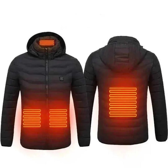 usb heated jacket | electric heating coat for men | rechargeable thermal clothing | energy saving