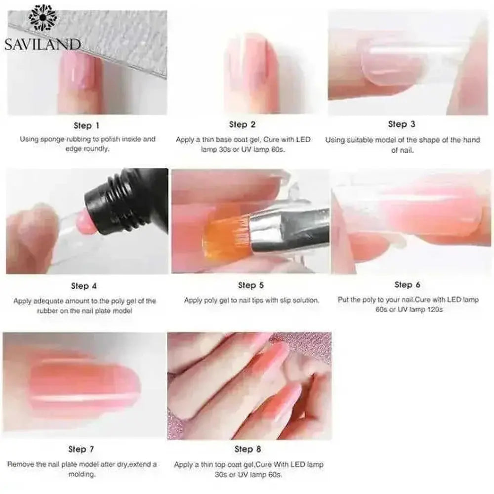 15g nail colored crystal extension glue SY12 - angle view with 15g nail colored crystal extension glue features