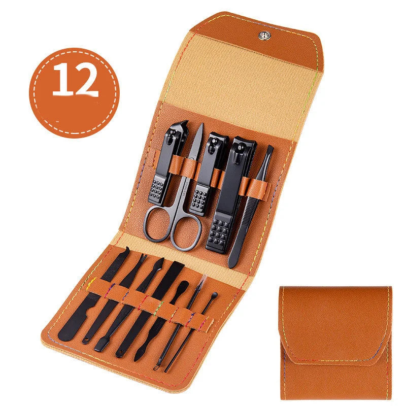 pedicure tool set for home use | heavy duty cuticle nippers | free shipping nail grooming kit | ultrasonic cleaning