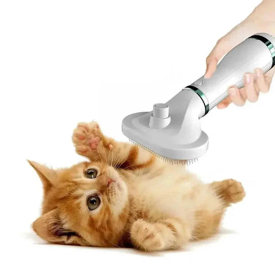 pet hair dryer comb | 300w blow dryer brush | 2-in-1 grooming tool | ultrasonic cleaning