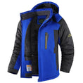 fleece-lined jacket for men | mid-length insulated parka | heavy-duty cold weather coat | ultrasonic cleaning