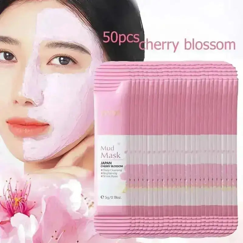 japan sakura clay mask | deep cleansing facial mask | moisturizing pink mud mask | energy saving