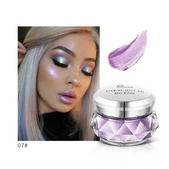 liquid highlighter makeup | waterproof body glitter gel | mermaid eyeshadow palette | energy saving