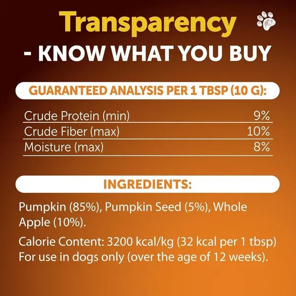 Pumpkin Powder For Dogs Digestive Support 16 OZ Fiber Supplement For Constipation For Gut Healthy Skin Digestion Glands Firm Stool Poop Anti Diarrhea Gas Relief Made In USA Meifu Market